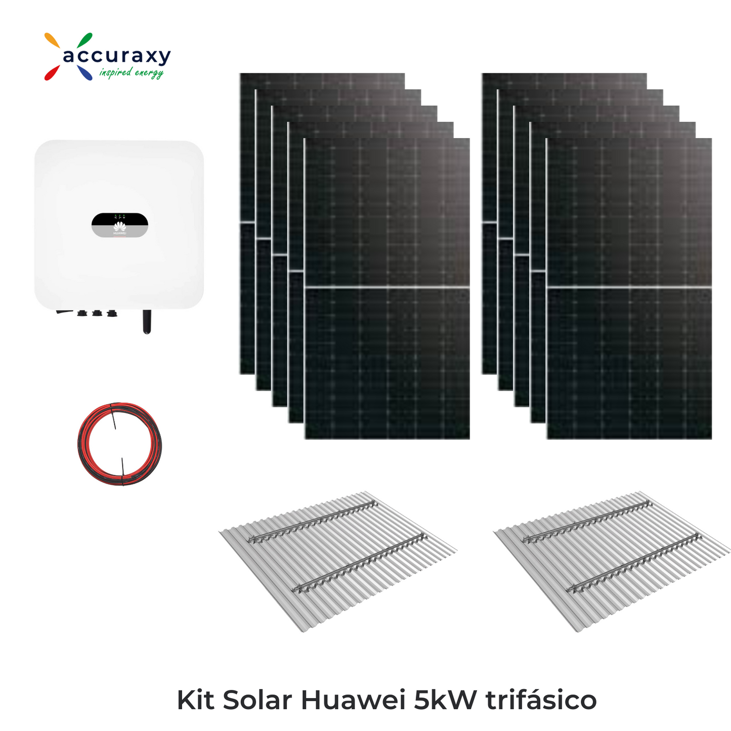 Kit Solar Huawei 5kW-Trifásico - Con UTE (Microgeneración)