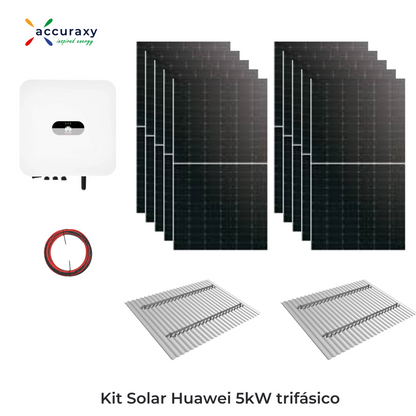 Kit Solar Huawei 5kW-Trifásico - Con UTE (Microgeneración)