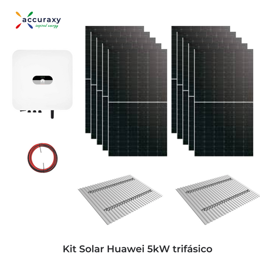 Kit Solar Huawei 5kW-Trifásico - Con UTE (Microgeneración)