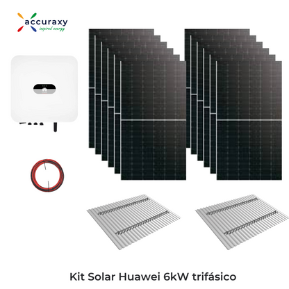 Kit Solar Huawei 6kW-Trifásico - Con UTE (Microgeneración)