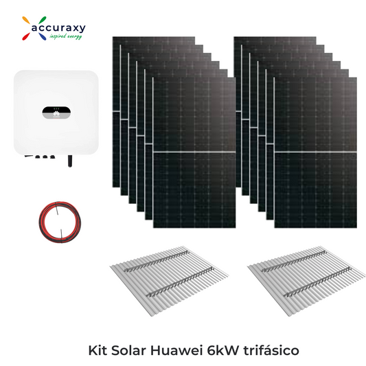 Kit Solar Huawei 6kW-Trifásico - Con UTE (Microgeneración)