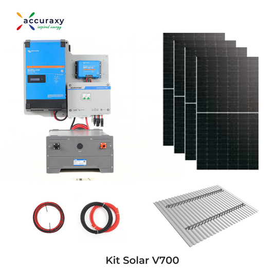 Kit Solar Victron V700 - Sin UTE (Generación 10,12kWh/dia)